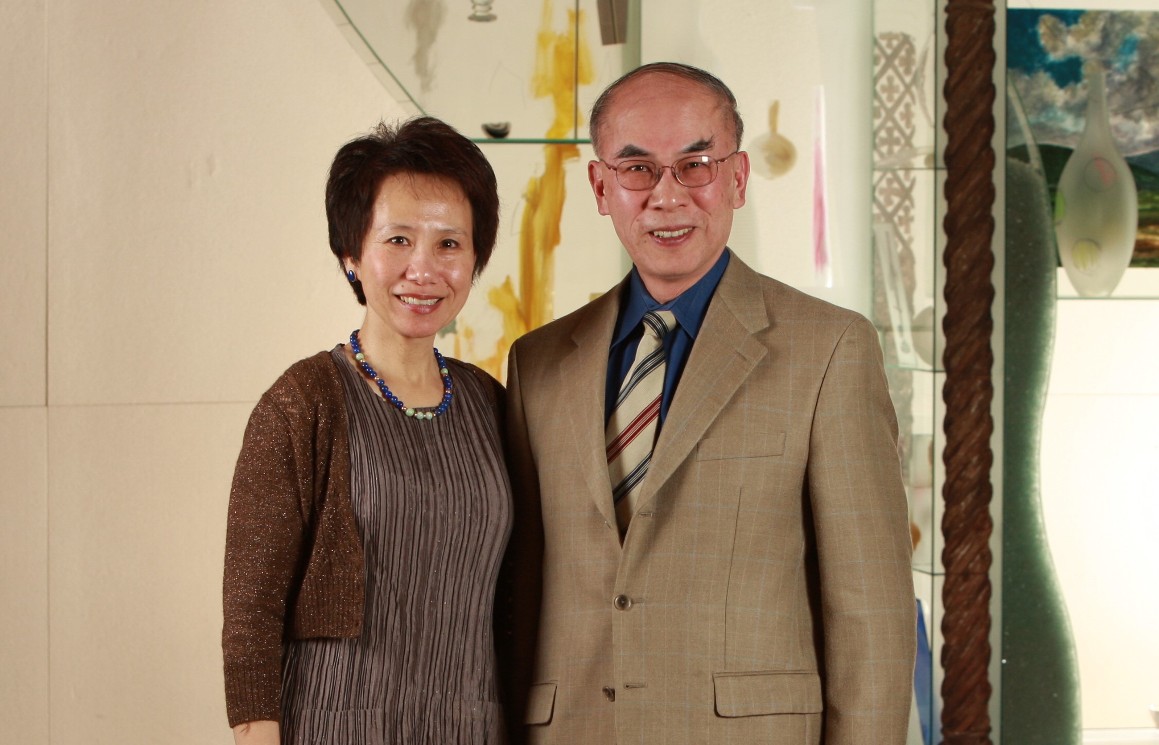 安介南教授與妻子王穗清。(安介南教授提供)